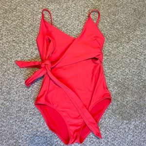 Aerie American eagle wrap one piece swimsuit